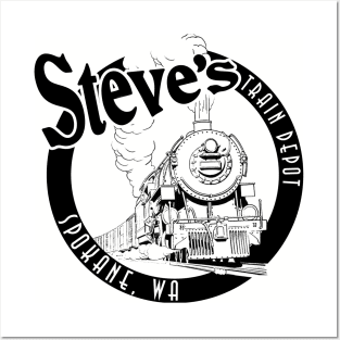 Steve's Train Depot Posters and Art